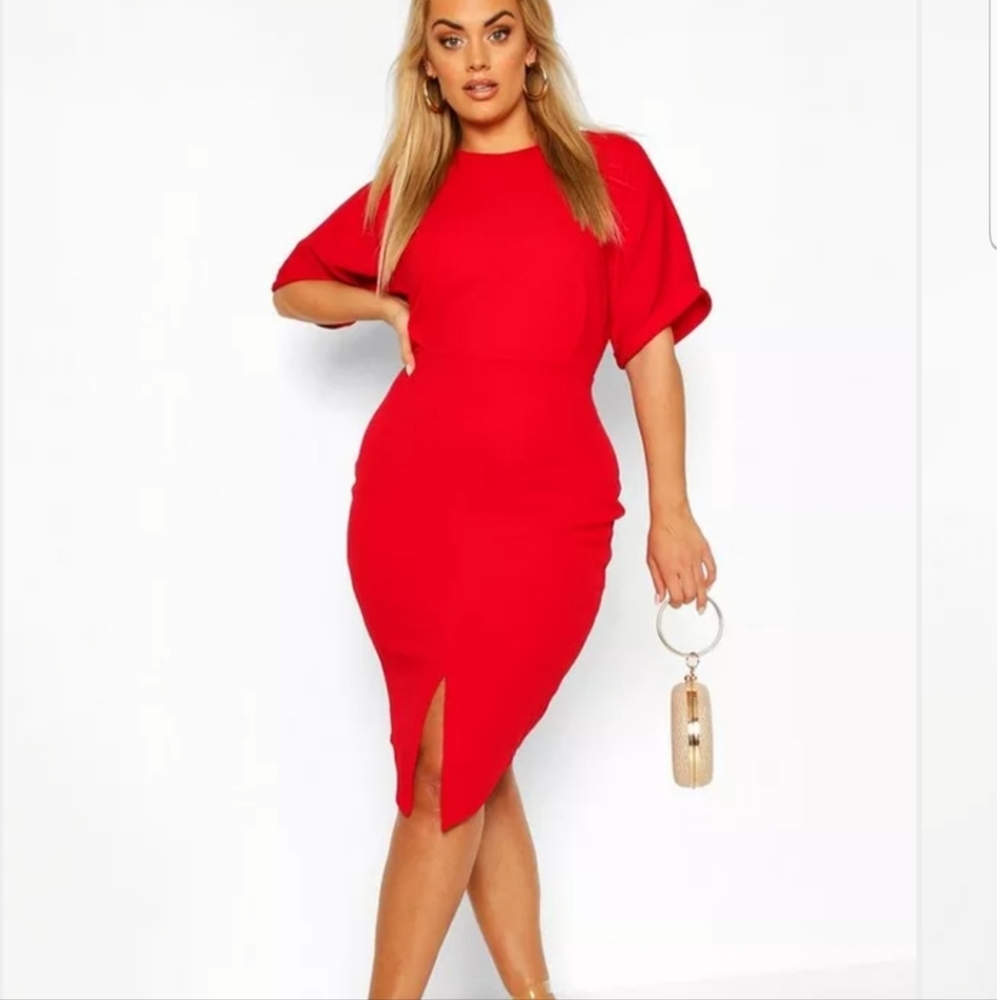 Boohoo Short Sleeve Bodycon Mini Dress